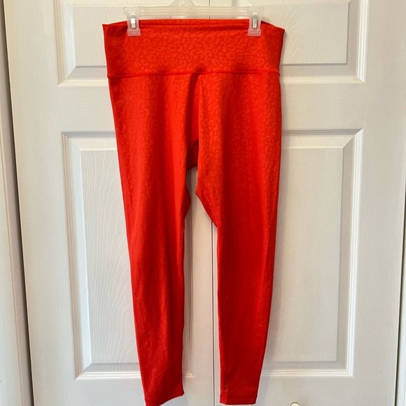 Buffbunny Collection Pants - Buff Bunny Rebel Womens XL Orange Leopard Leggings Athleisure